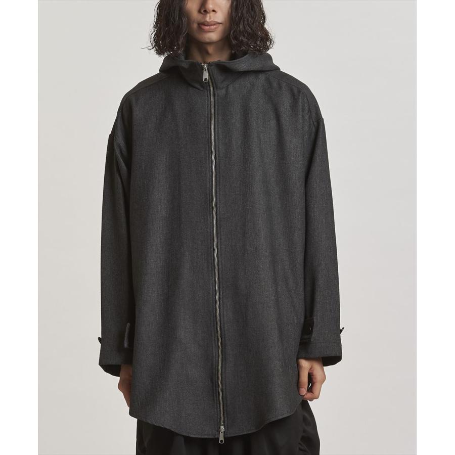 NO ID.（ノーアイディー） インバーテッドタックフーデッドコート