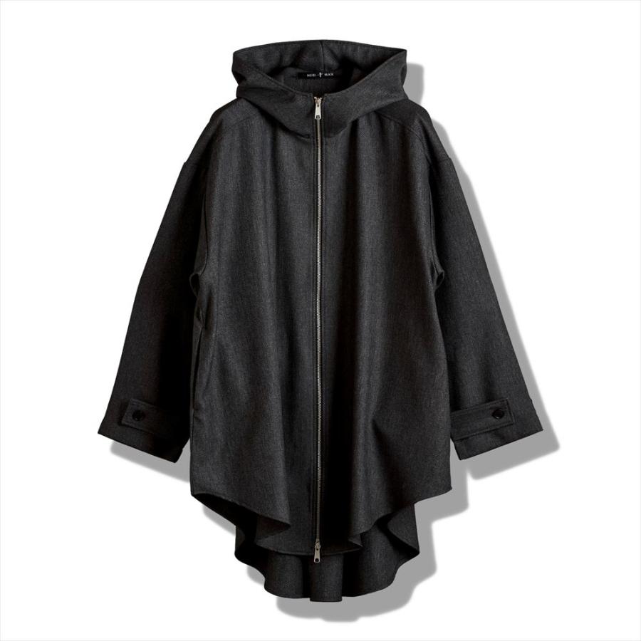 NO ID.（ノーアイディー） インバーテッドタックフーデッドコート