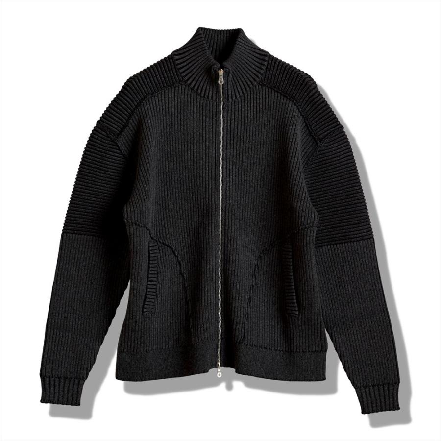 NO ID.（ノーアイディー） バイカーズニットZIP−CD カーディガン