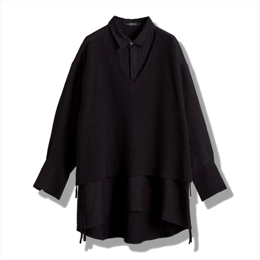 NO ID.（ノーアイディー） ドッキングニットBIG−SH シャツ