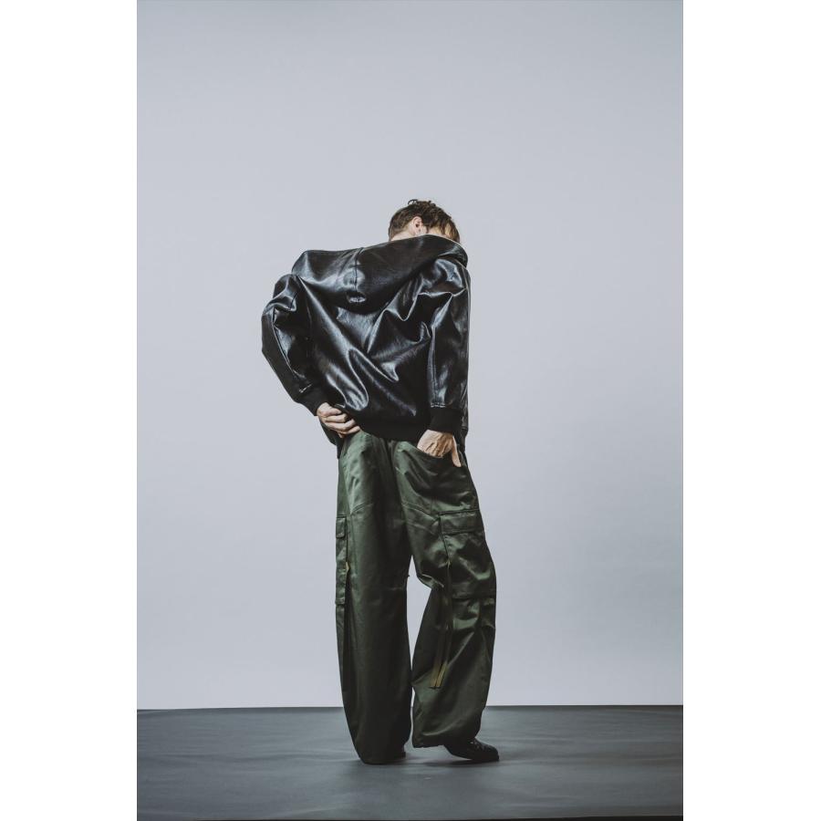 40％OFF SALE セール NO ID. ノーアイディー フロントZIPワイドカーゴPT メンズ パンツ カーゴパンツ ワイドストレート atfpts NO ID.（ノーアイディー） ニューイヤータイムセール フロントZIP