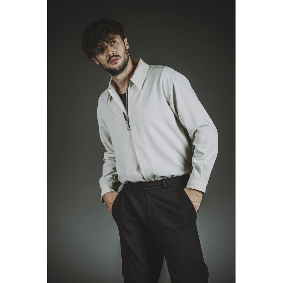 NO ID.（ノーアイディー） フライフロントハーフZIP−SH シャツ