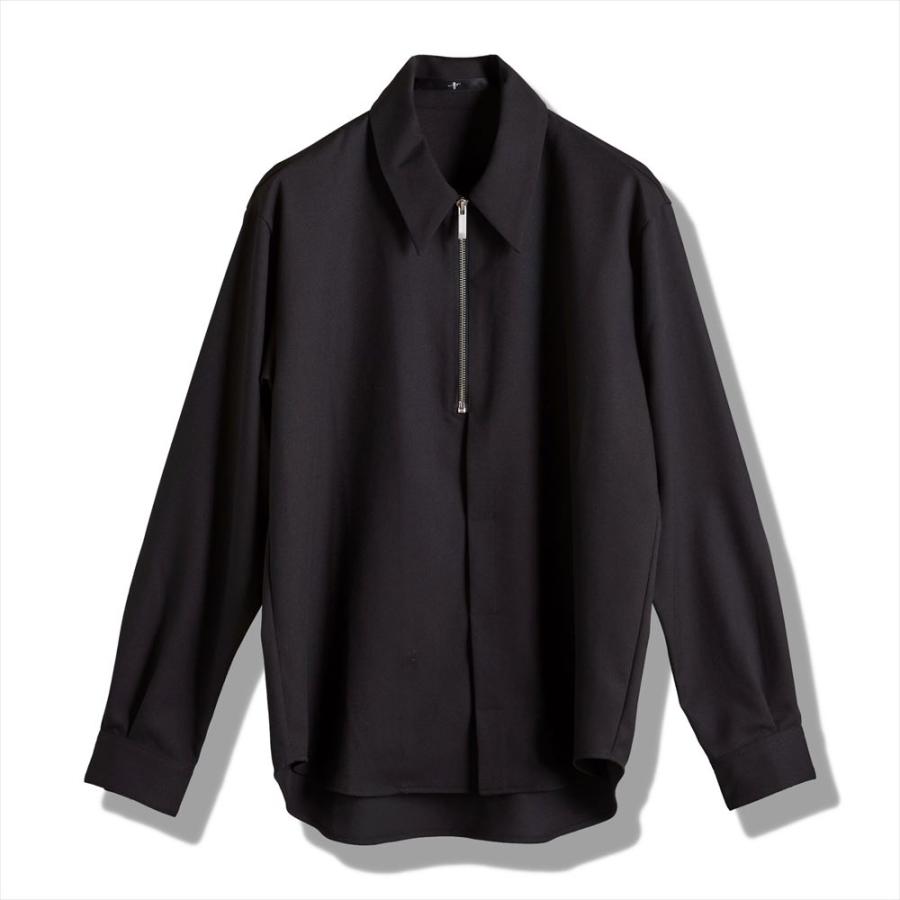 NO ID.（ノーアイディー） フライフロントハーフZIP−SH シャツ