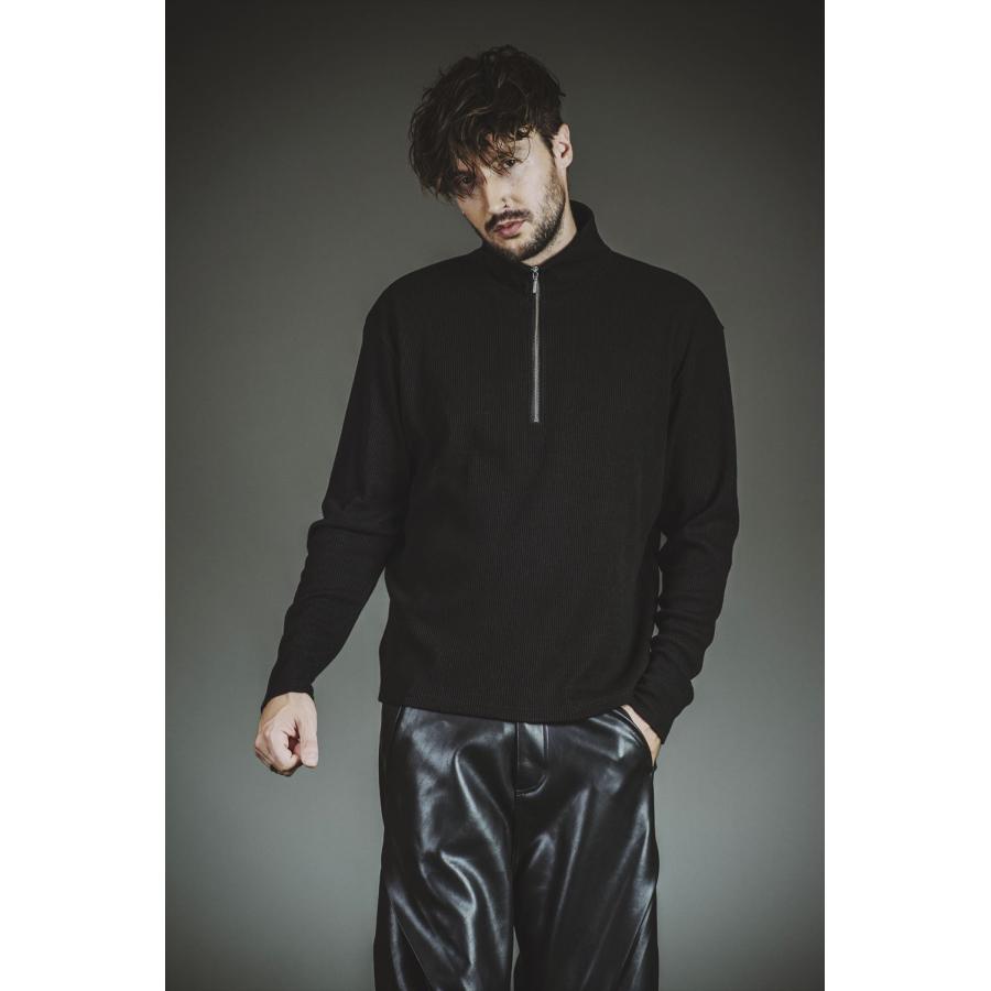 ノーアイディー（NO ID．）/テレコハーフZIP−BIG−PO(プルオーバー) NO ID.（ノーアイディー） テレコハーフZIP−BIG−PO プル