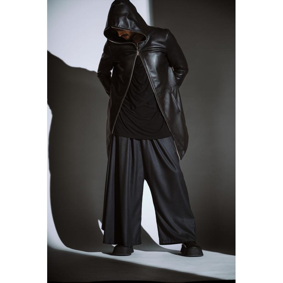 NO ID.（ノーアイディー） シープレザーフードJKT レザージャケット