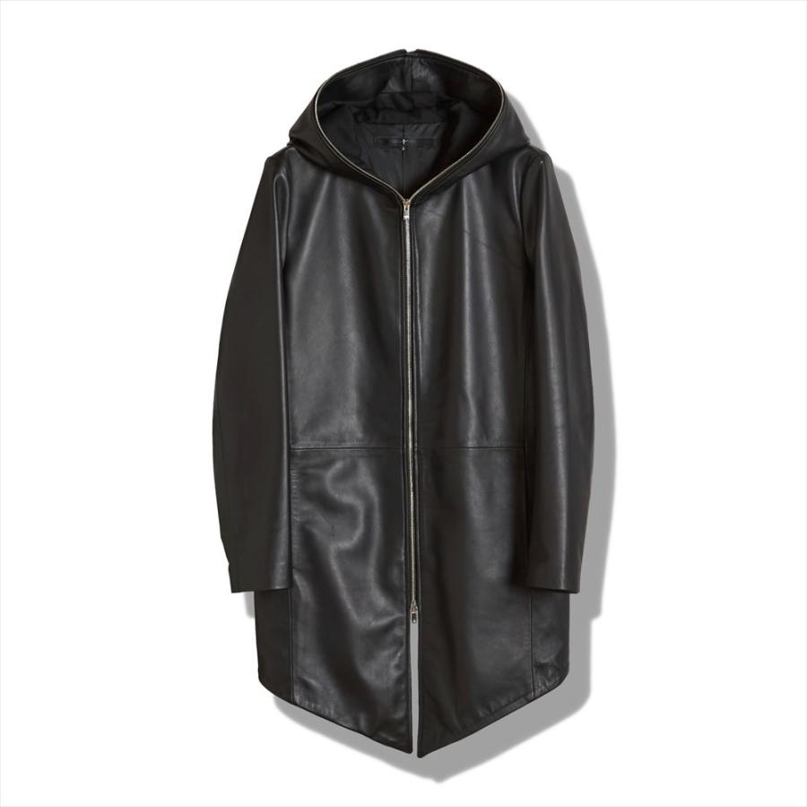 NO ID.（ノーアイディー） シープレザーフードJKT レザージャケット