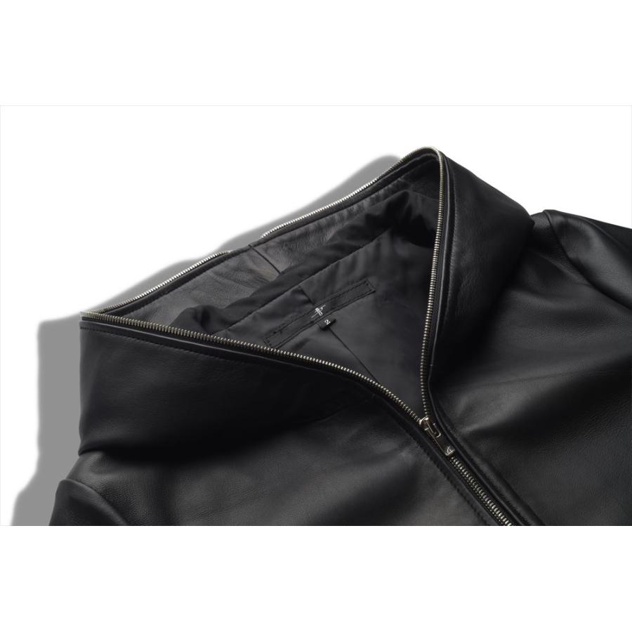 NO ID.（ノーアイディー） シープレザーフードJKT レザージャケット