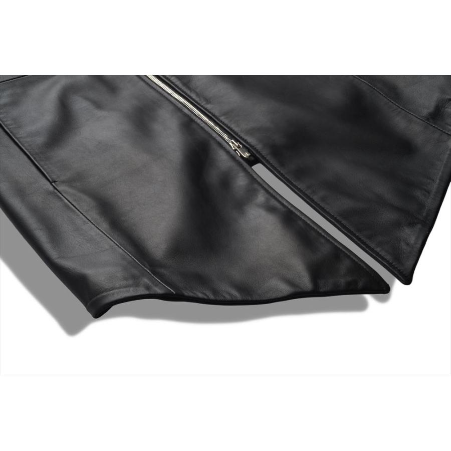 NO ID.（ノーアイディー） シープレザーフードJKT レザージャケット