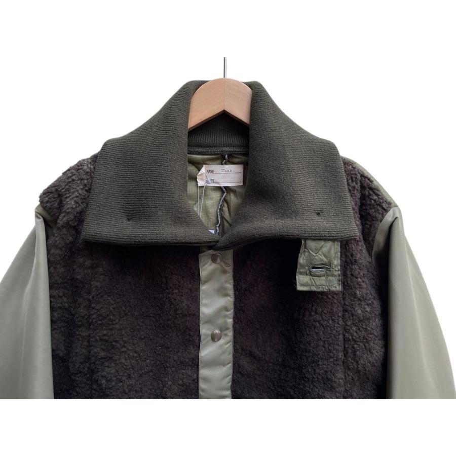 SALE/セール　77circa 77サーカ　circa make cutback boa & quilting wide jacket　ボア＆キルティング ワイドジャケット | 77circa | 01