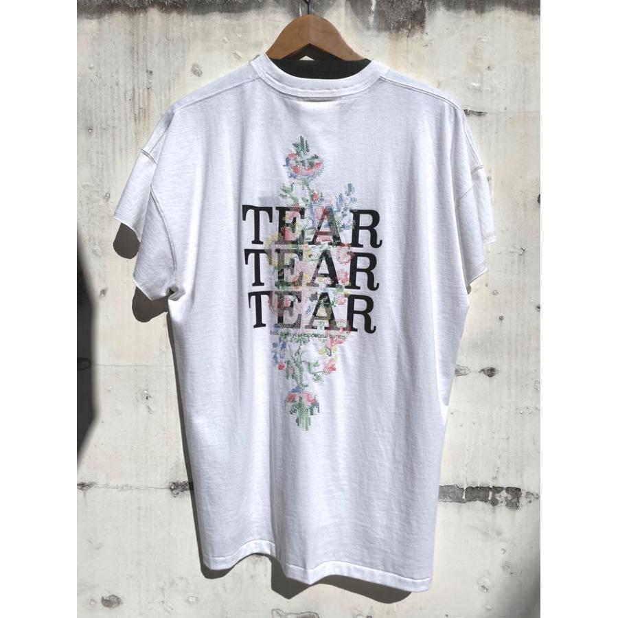 SEVESKIG セヴシグ Cut-off S/SL Tee Ver,TearTear / 刺繍 Tシャツ 