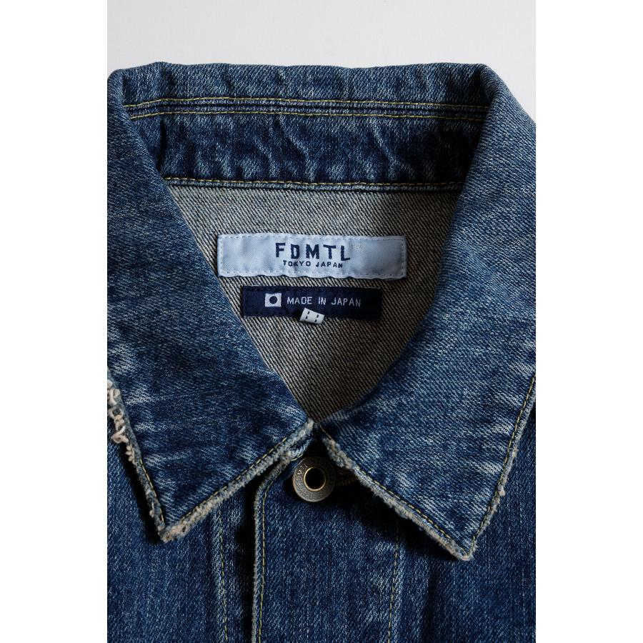 新品タグ付 2026新作 カフネ デニム ジャケット フリーサイズ Mal. FDMTL（ファンダメンタル） 2026 DENIM PLEATS JACKET 3YR WASH デニム
