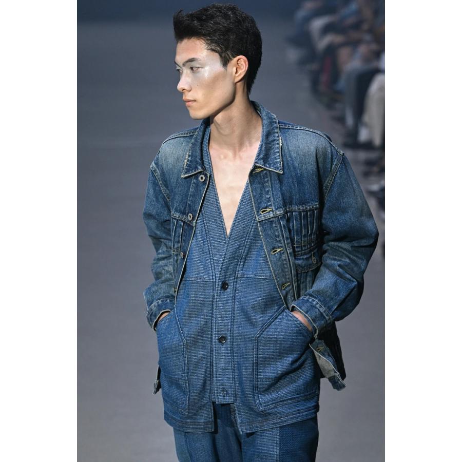 FDMTL（ファンダメンタル） 2026 DENIM PLEATS JACKET 3YR WASH デニム