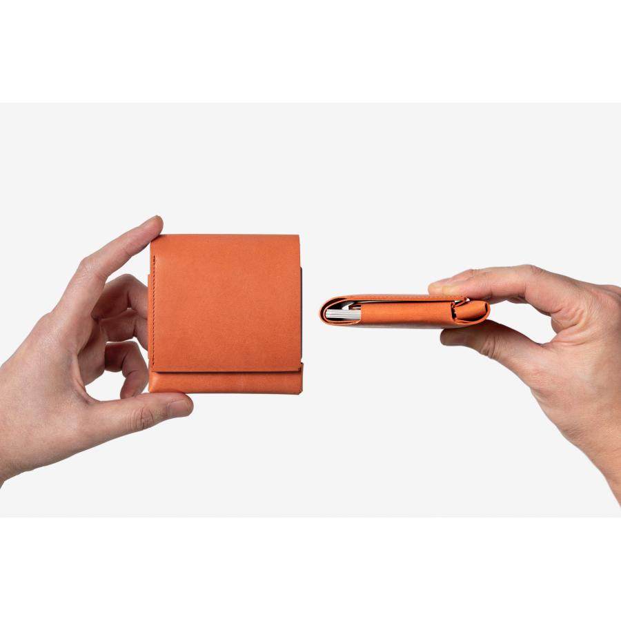 美品 FABRIK ファブリック メトロ BRICK RED 薄い財布 FABRIK（ファブリック） 受注生産/予約 METRO メトロ ミニマム＋αの