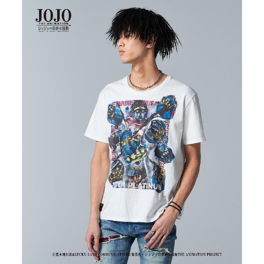 Glamb グラム スタープラチナ T Star Platinum T Jojo ジョジョ 空条承太郎 Tシャツ 21 Vol 4 Gb0121jj07 フュージョン 通販 Yahoo ショッピング