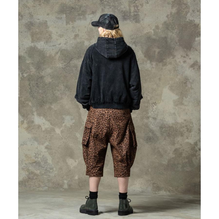 glamb（グラム） Distorted High Neck Hoodie / ディストーテッド 
