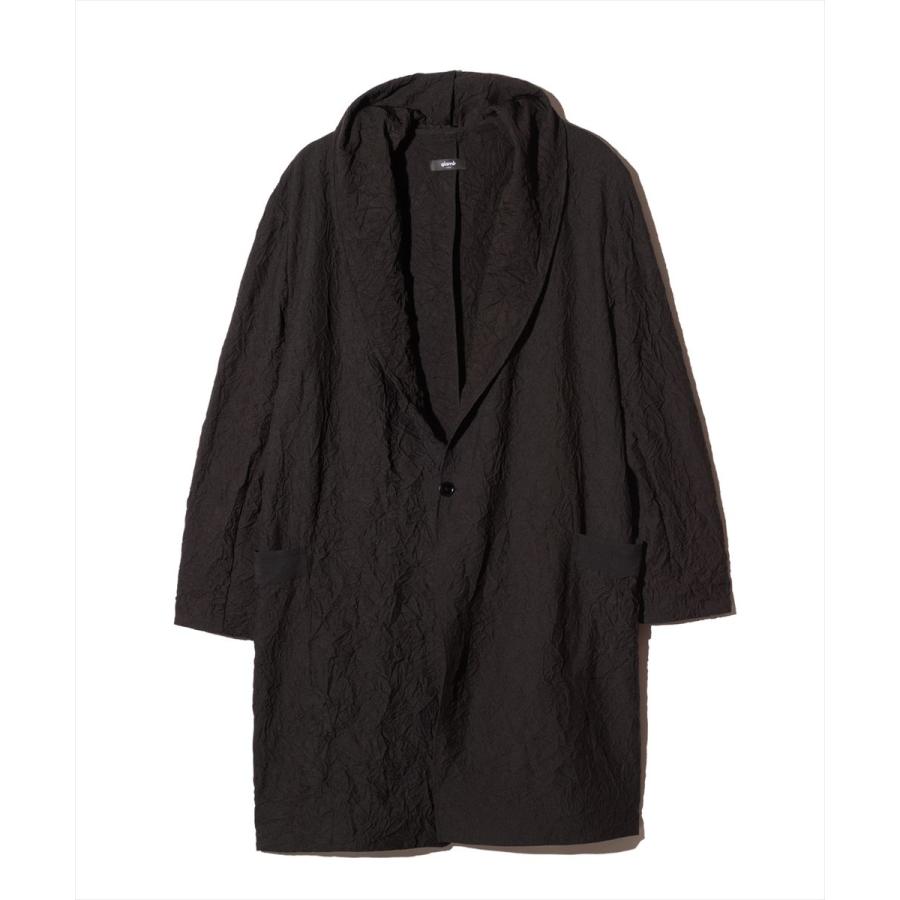 Crinkle Shawl Collar Coat / クリンクルショールカラーコート　glamb グラムの画像