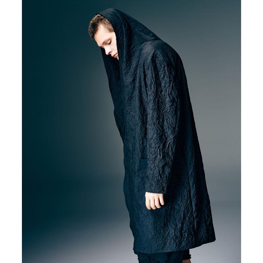 Crinkle Shawl Collar Coat / クリンクルショールカラーコート　glamb グラムの画像