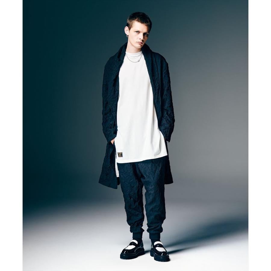 Crinkle Shawl Collar Coat / クリンクルショールカラーコート　glamb グラムの画像