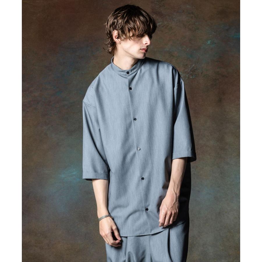 glamb グラム Stand Collar Monolith Shirt スタンドカラーモノリス 