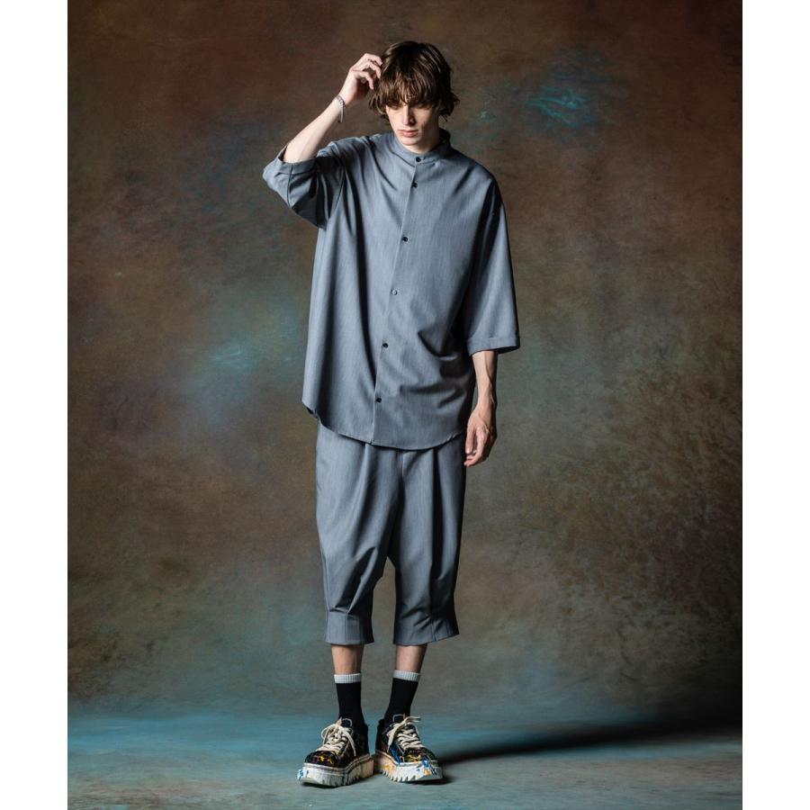 glamb グラム Stand Collar Monolith Shirt スタンドカラーモノリス 