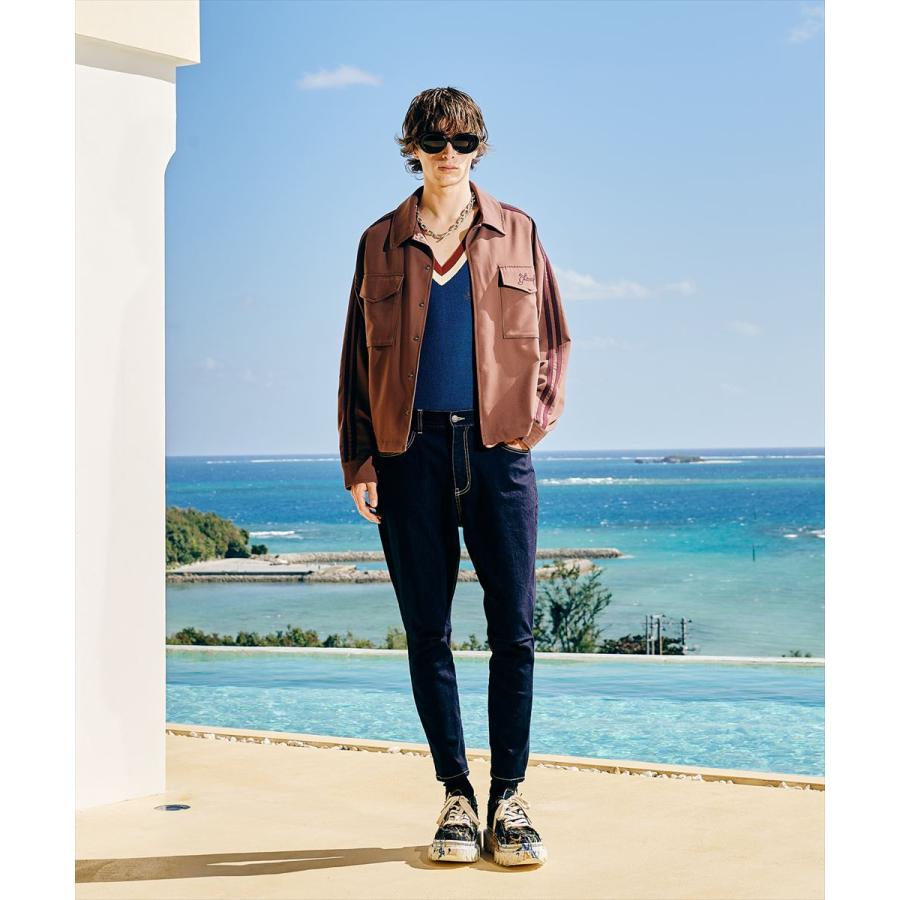glamb（グラム） Line Jersey Shirt ラインジャージシャツ 