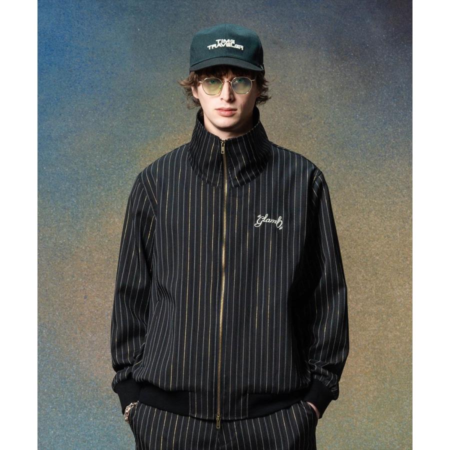 glamb グラム Sparkle Stripe Track Jacket / スパークルストライプ 