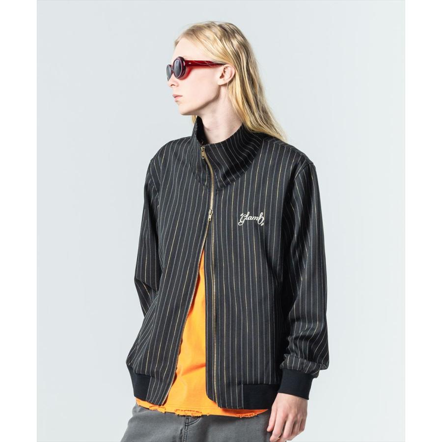glamb グラム Sparkle Stripe Track Jacket / スパークルストライプ 