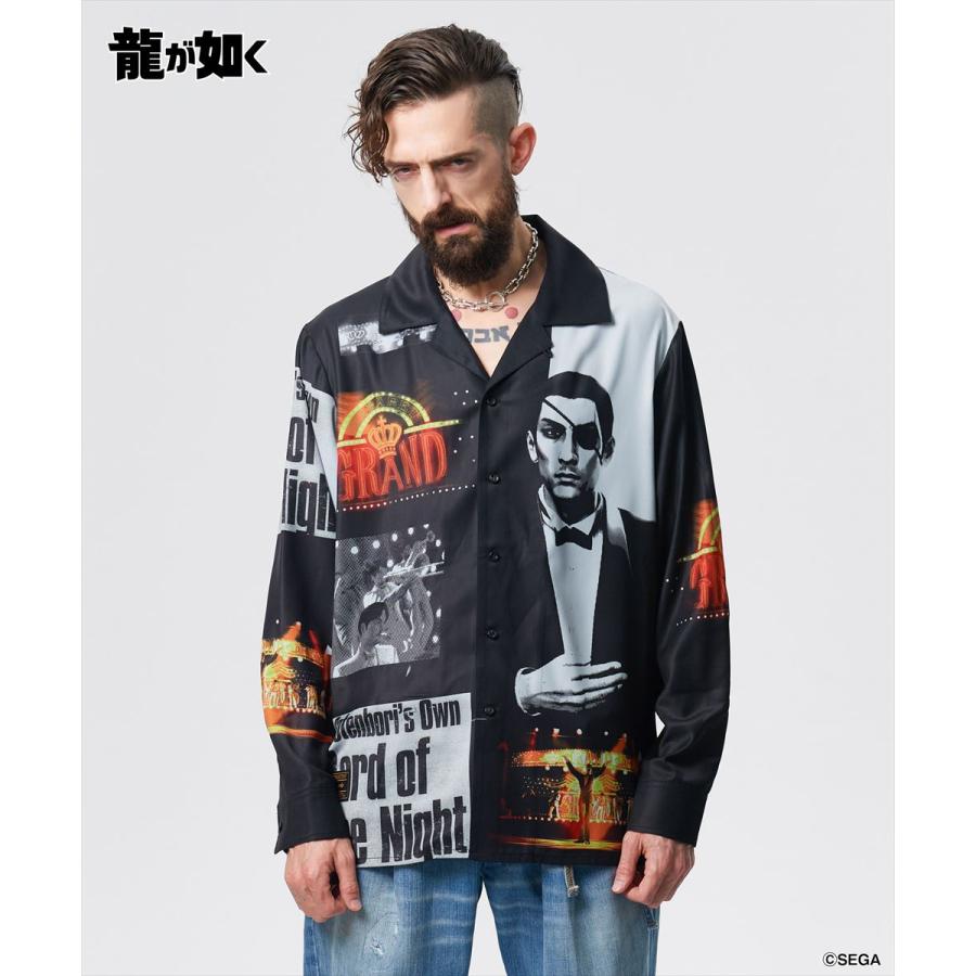 glamb（グラム） 龍が如く 真島吾朗 Cabaret Master Majima Shirt