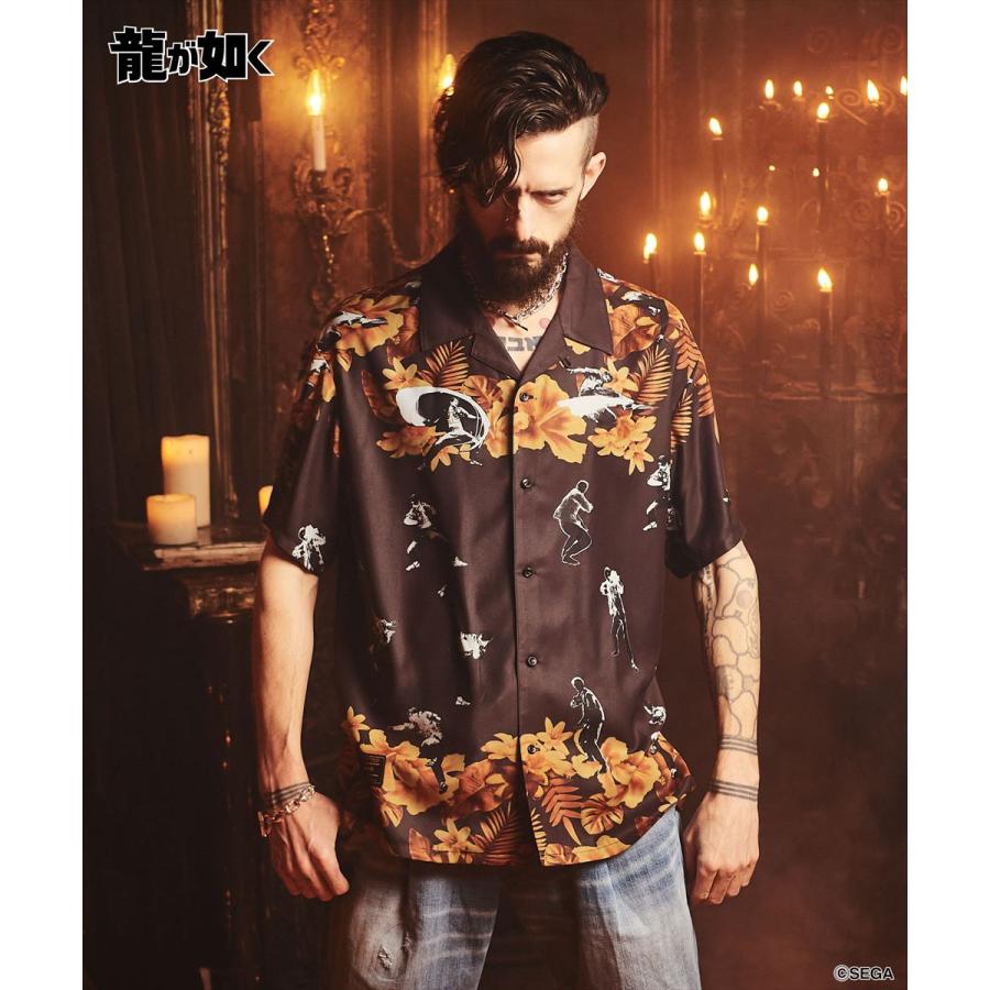 glamb 龍が如く 真島吾朗 Mad Dog Aloha Shirt / マッドドッグ