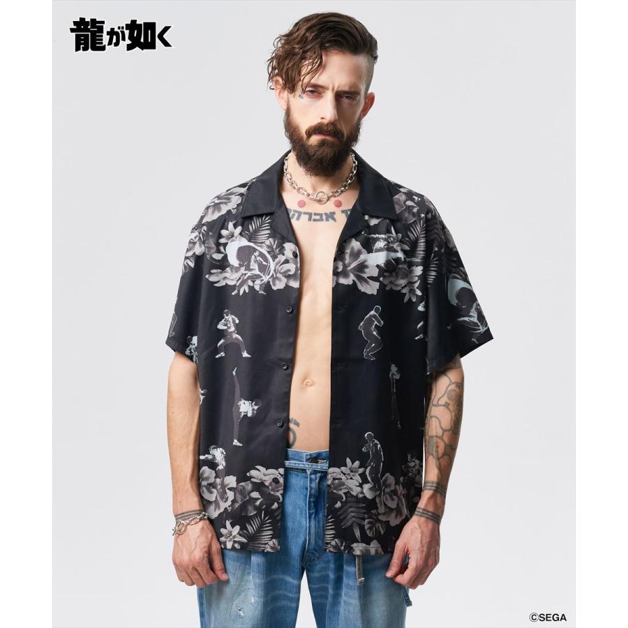 glamb（グラム） 龍が如く 真島吾朗 Mad Dog Aloha Shirt / マッド