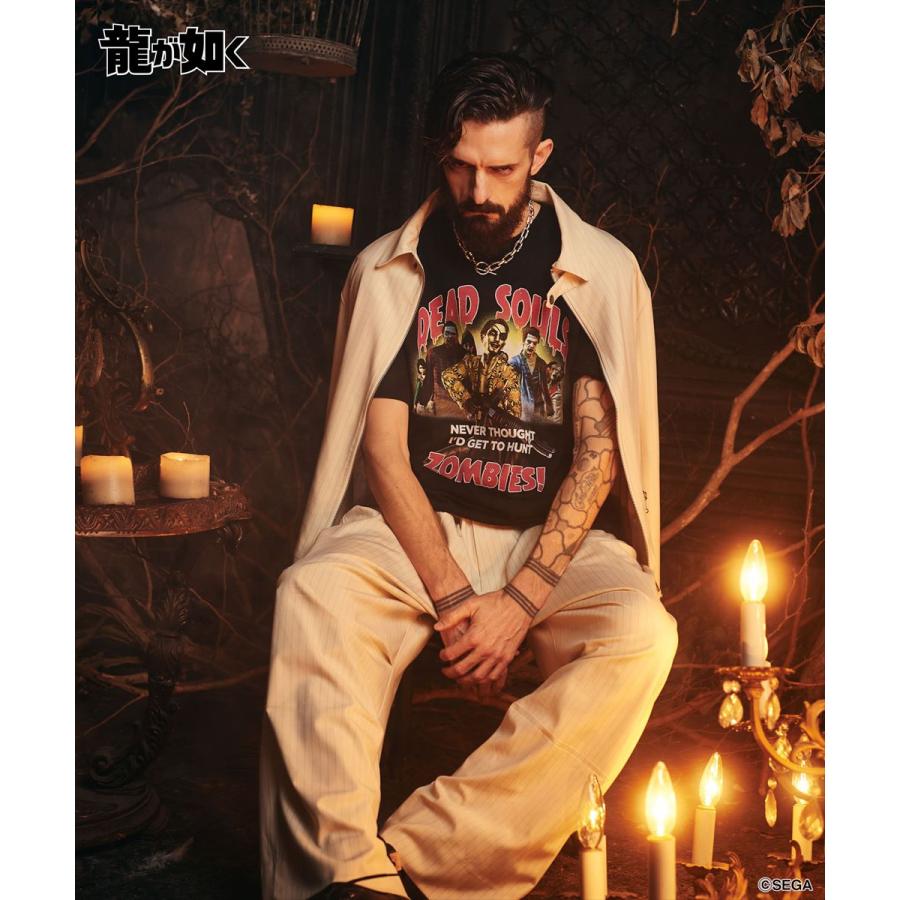 【限定】龍が如く　真島吾朗　glamb Tシャツ　黒　XL　【コラボ】 glamb×『龍が如く』真島吾朗 先行予約 5月上旬～中旬入荷予定