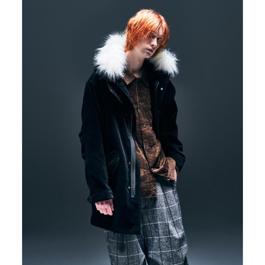glamb コーデュロイ　モッズコート　ファー　グラム glamb グラム Corduroy Mods Coat コーデュロイモッズコート