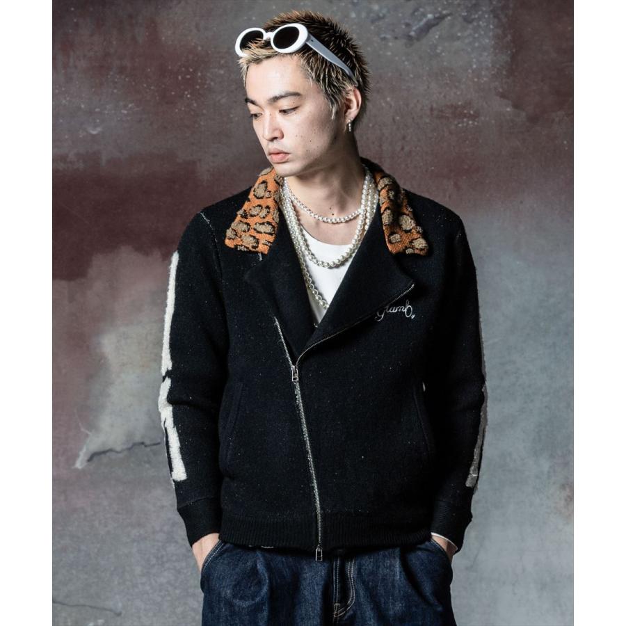 glamb（グラム） SALE/セール Knit Riders Jacket ニットライダース 