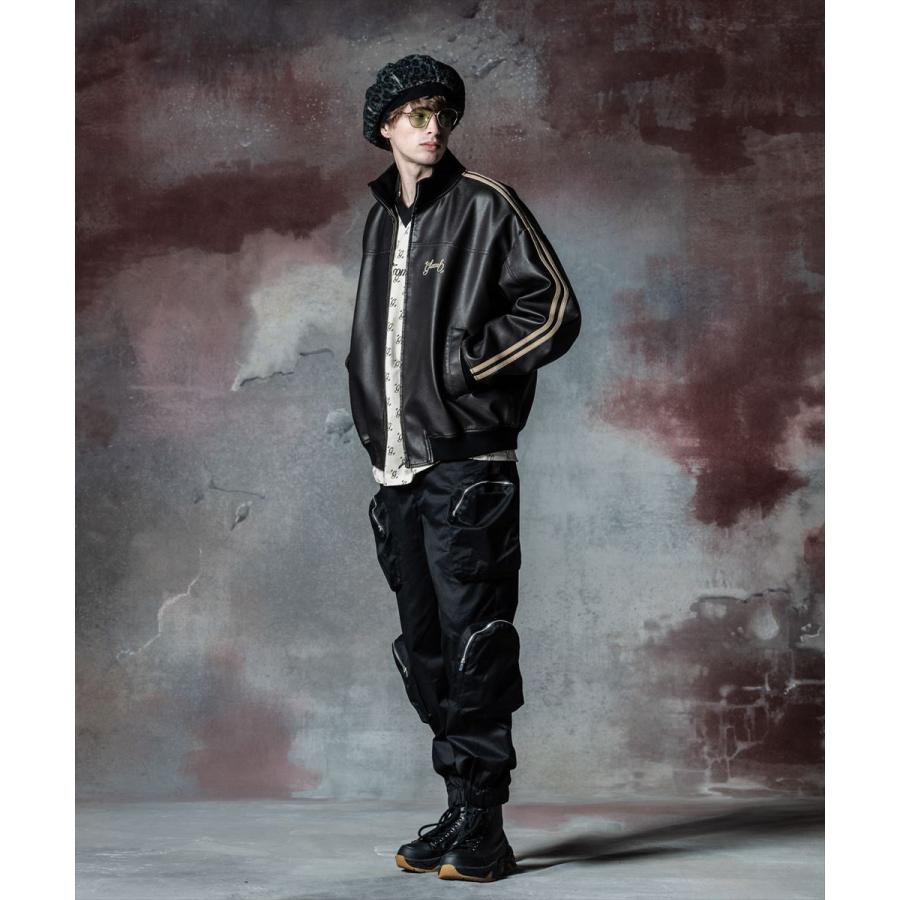 glamb グラム Synth Leather Track Jacket シンセレザートラック glamb グラム Synth Leather Track Jacket シンセレザートラック