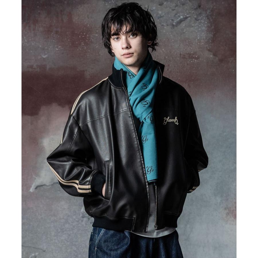 glamb グラム Synth Leather Track Jacket シンセレザートラック glamb グラム Synth Leather Track Jacket シンセレザートラック