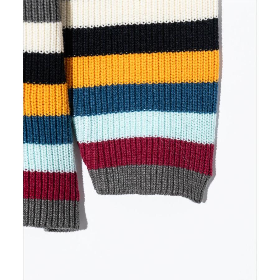 glamb（グラム） Fifties Border Turtle Neck Knit フィフティボーダー