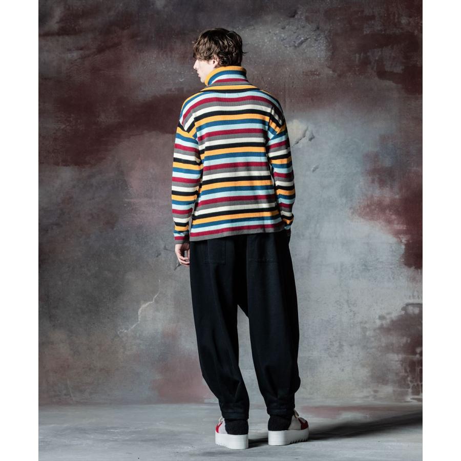 glamb（グラム） Fifties Border Turtle Neck Knit フィフティボーダー