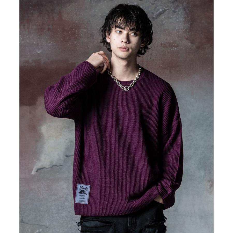 glamb（グラム） Rubber Tag Knit ラバータグニット : フュージョン