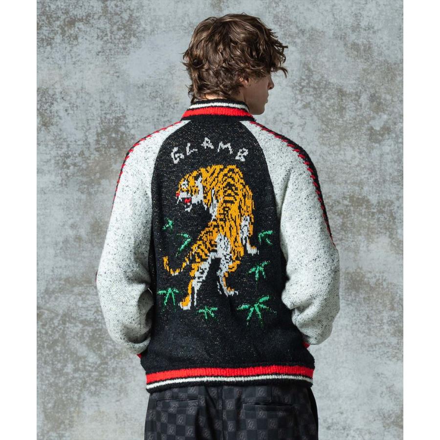 新品 glamb ニットスカジャンパー Knit Ska Jumper Lサイズ glamb（グラム） スカジャン Knit Ska Jumper / ニットスカジャンパー