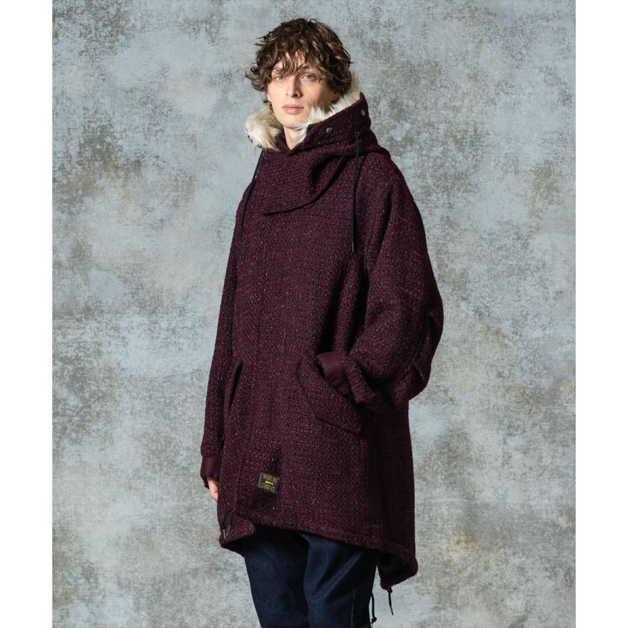 グラム High Neck Mods Coat / ハイネックモッズコート glamb