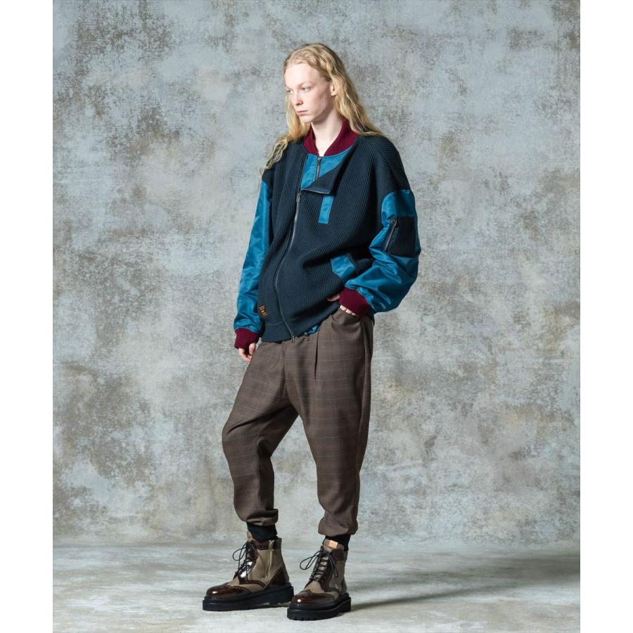 glamb デフォームジョガーパンツ Lサイズ　グラム サルエルパンツ glamb パンツ Long Rib Sarrouel Pants / ロングリブサルエル