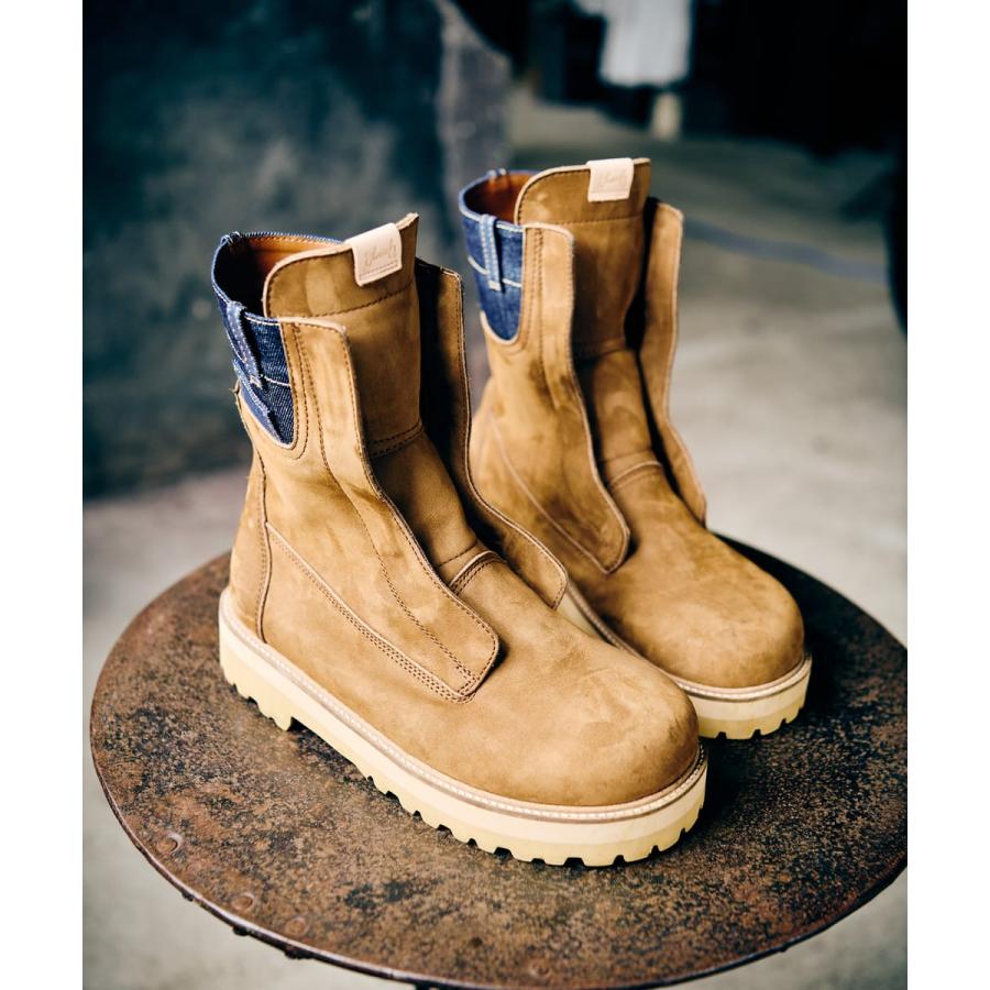 Denim Combination Outdoor Boots / デニムコンビネーションアウトドアブーツ　glamb グラムの画像