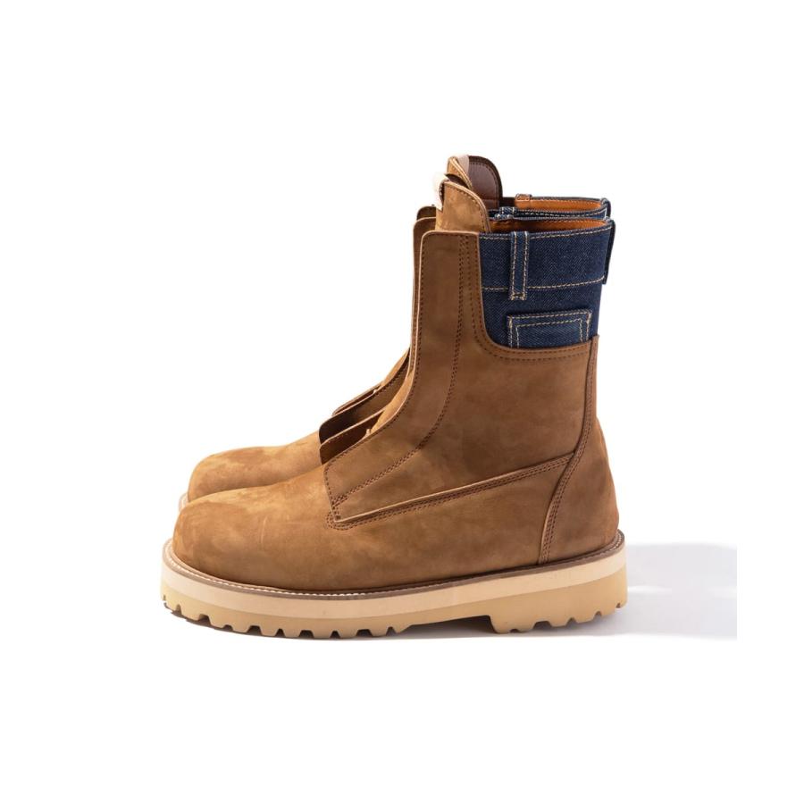 Denim Combination Outdoor Boots / デニムコンビネーションアウトドアブーツ　glamb グラムの画像