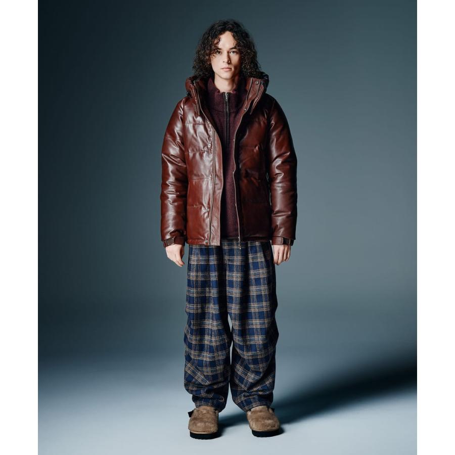 Signature Leather Down Jacket / シグネチャーレザーダウンジャケット　glamb グラムの画像
