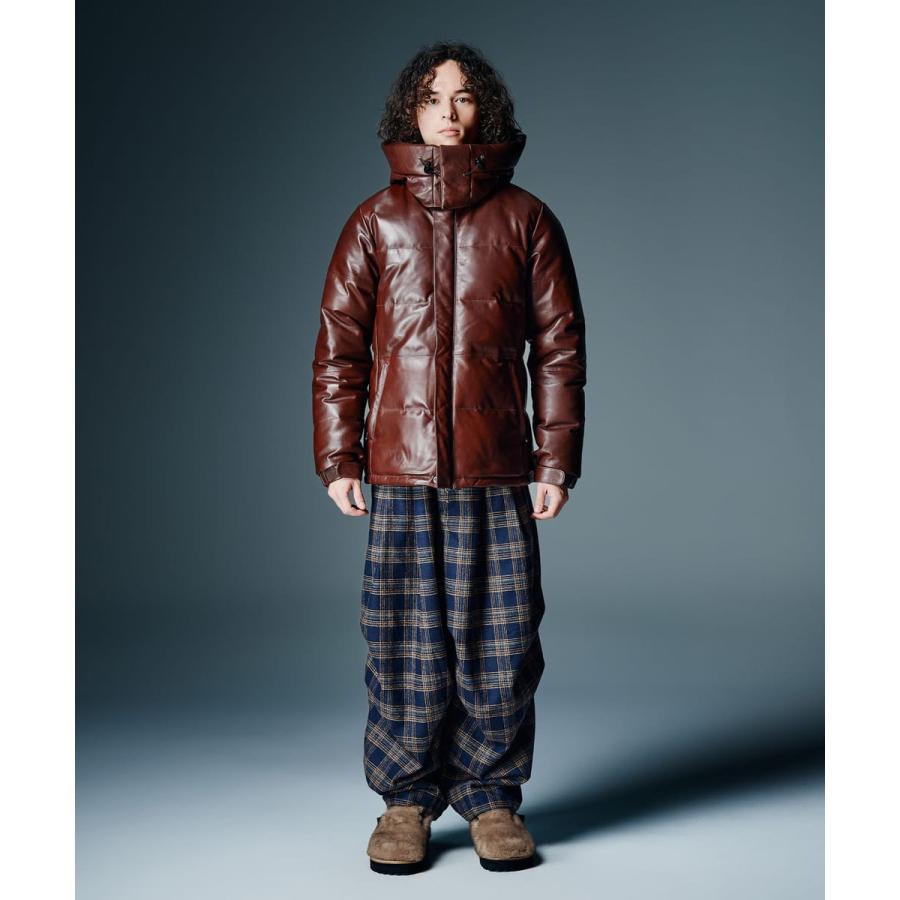 Signature Leather Down Jacket / シグネチャーレザーダウンジャケット　glamb グラムの画像