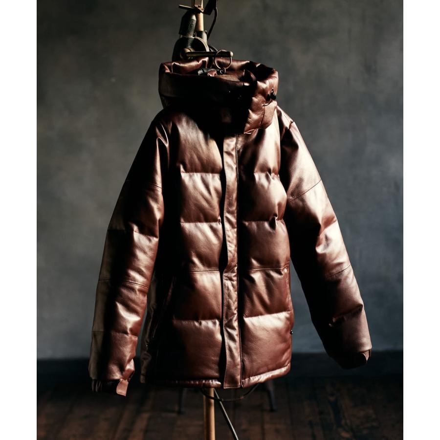 Signature Leather Down Jacket / シグネチャーレザーダウンジャケット　glamb グラムの画像