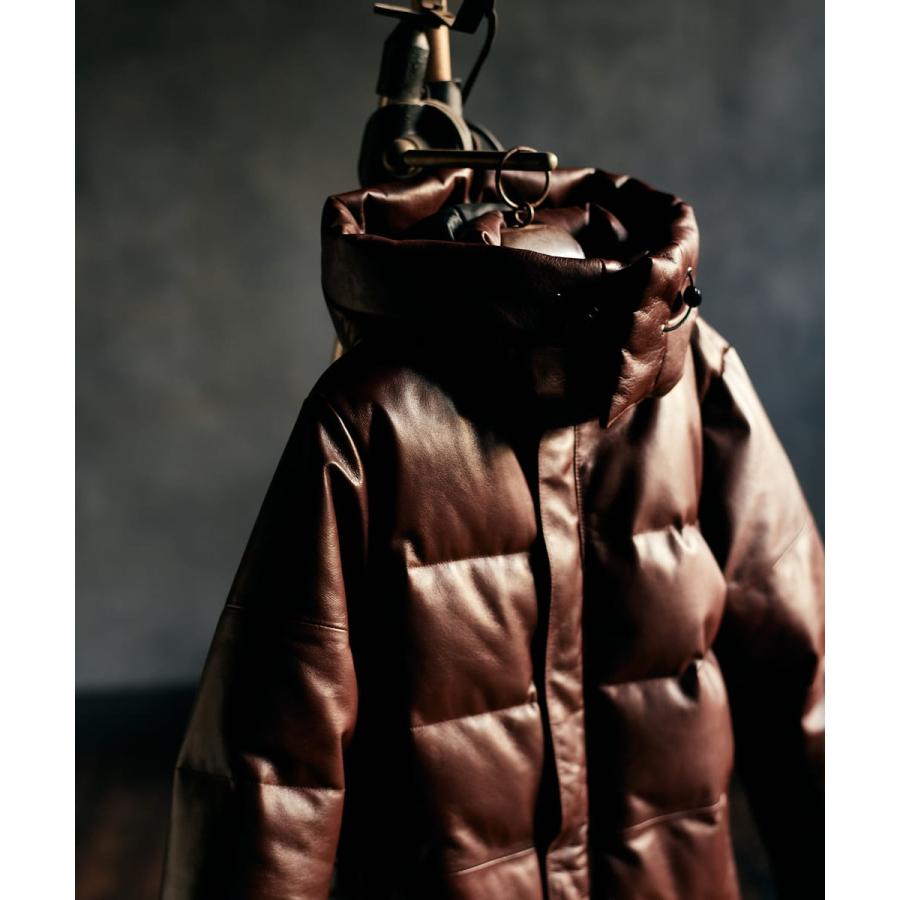 Signature Leather Down Jacket / シグネチャーレザーダウンジャケット　glamb グラムの画像