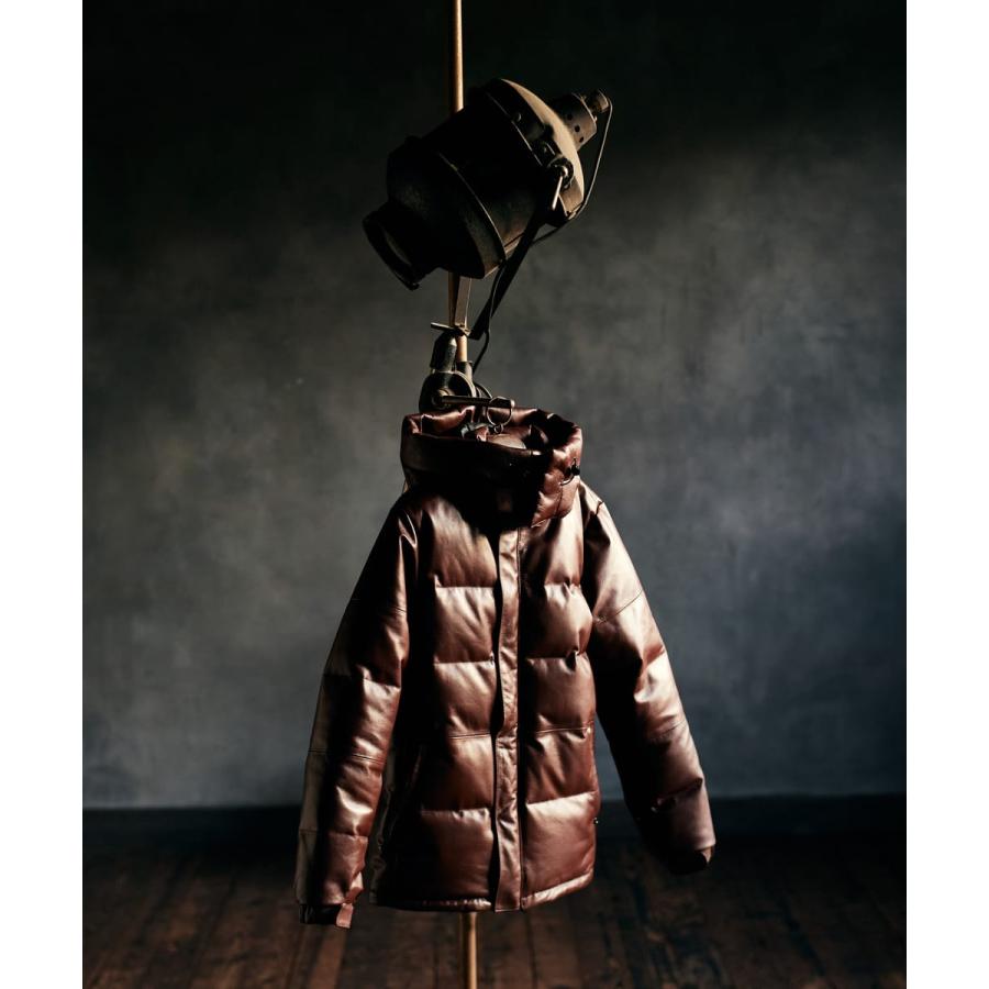 Signature Leather Down Jacket / シグネチャーレザーダウンジャケット　glamb グラムの画像