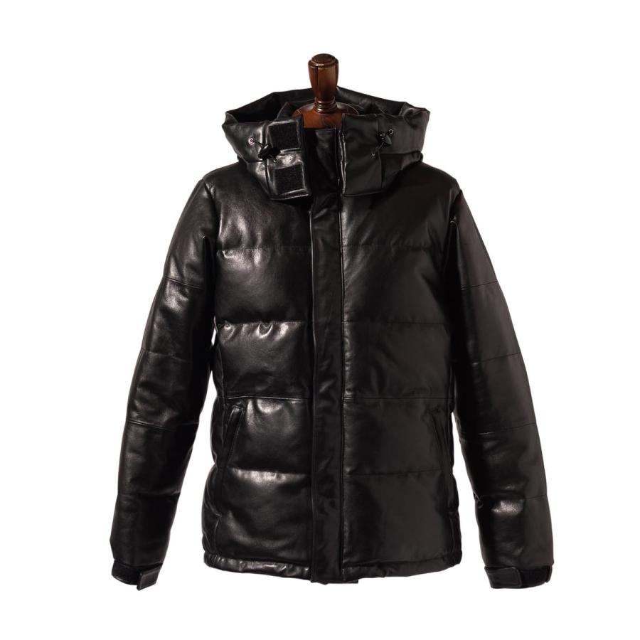 Signature Leather Down Jacket / シグネチャーレザーダウンジャケット　glamb グラムの画像