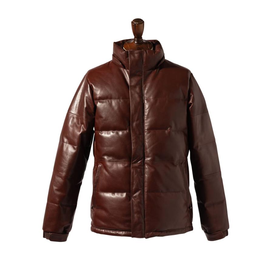 Signature Leather Down Jacket / シグネチャーレザーダウンジャケット　glamb グラムの画像